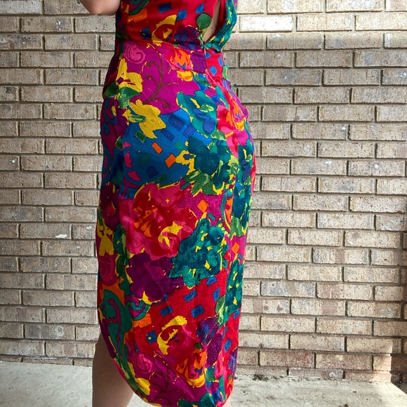 Vintage silk dress size 2 - Picture 5 of 5